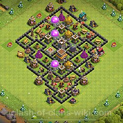 Base plan (layout), Town Hall Level 8 for trophies (defense) (#893)