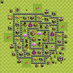 Tata letak base, Balai Kota Level 8 untuk trofi (pertahanan) (#98)