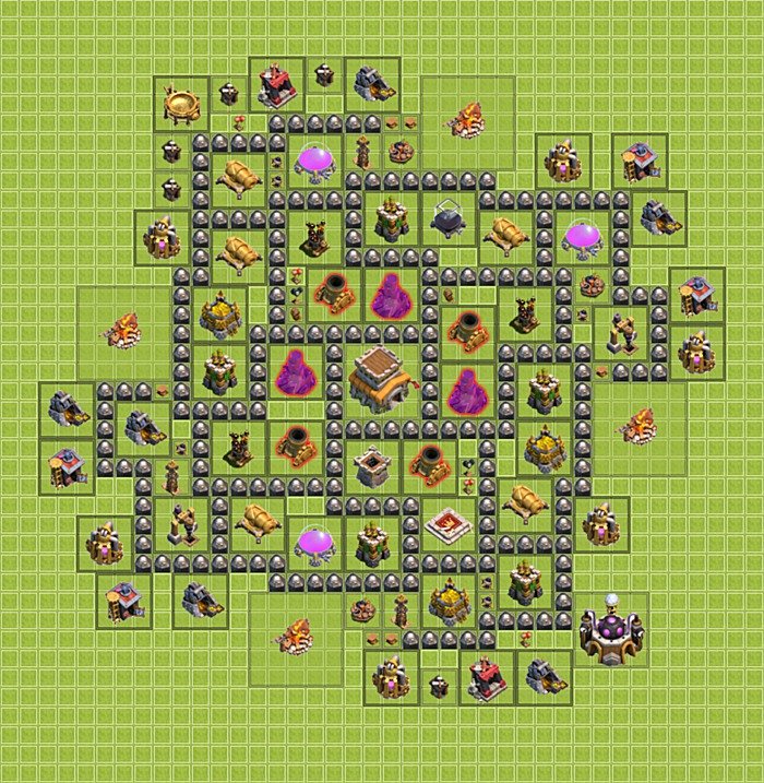 TH8 Trophy Base Plan, Town Hall 8 Base Design, #12