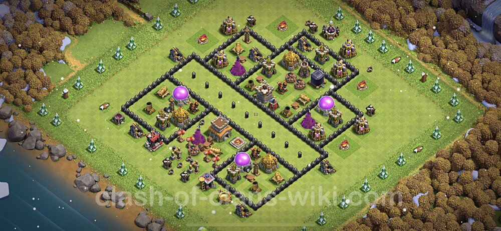 Full Upgrade TH8 Base Plan with Link, Anti Everything, Copy Town Hall 8 Max Levels Design 2023, #141