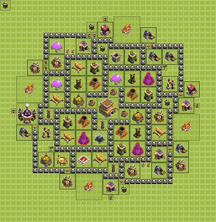 Defense (Trophy) Base TH8 - plan / layout / design - Clash of Clans, #3.