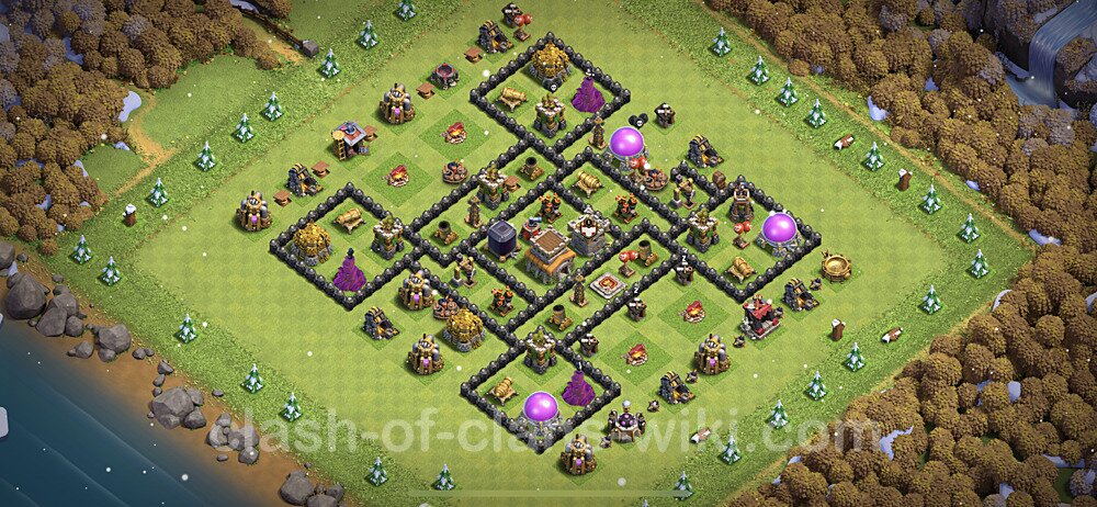 Full Upgrade TH8 Base Plan with Link, Anti 3 Stars, Copy Town Hall 8 Max Levels Design 2023, #431