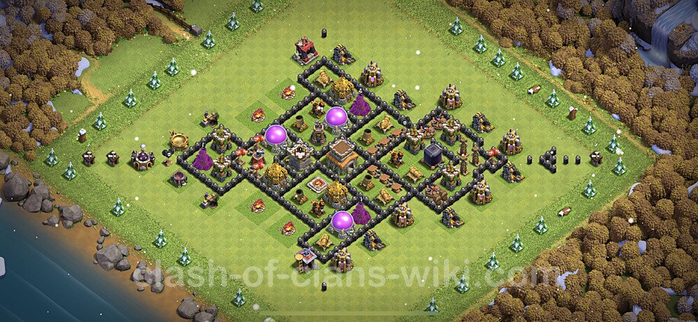 Meilleur Anti 3 Etoiles Base Hôtel de Ville niveau 8 + Lien (Link