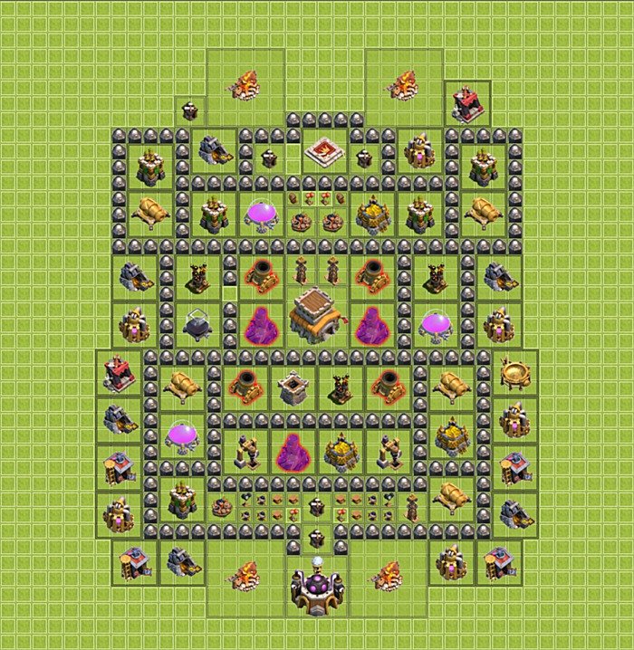 TH8 Trophy Base Plan, Town Hall 8 Base Design, #5