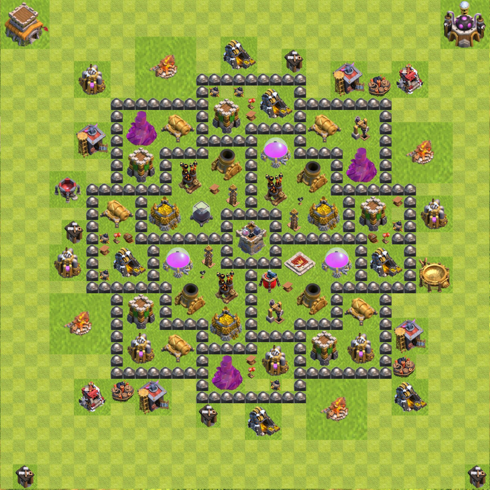 Clash Of Clans Base Town Hall 8 Farming Farming Base TH8 - Clash of Clans - Town Hall Level 8 Base, #119