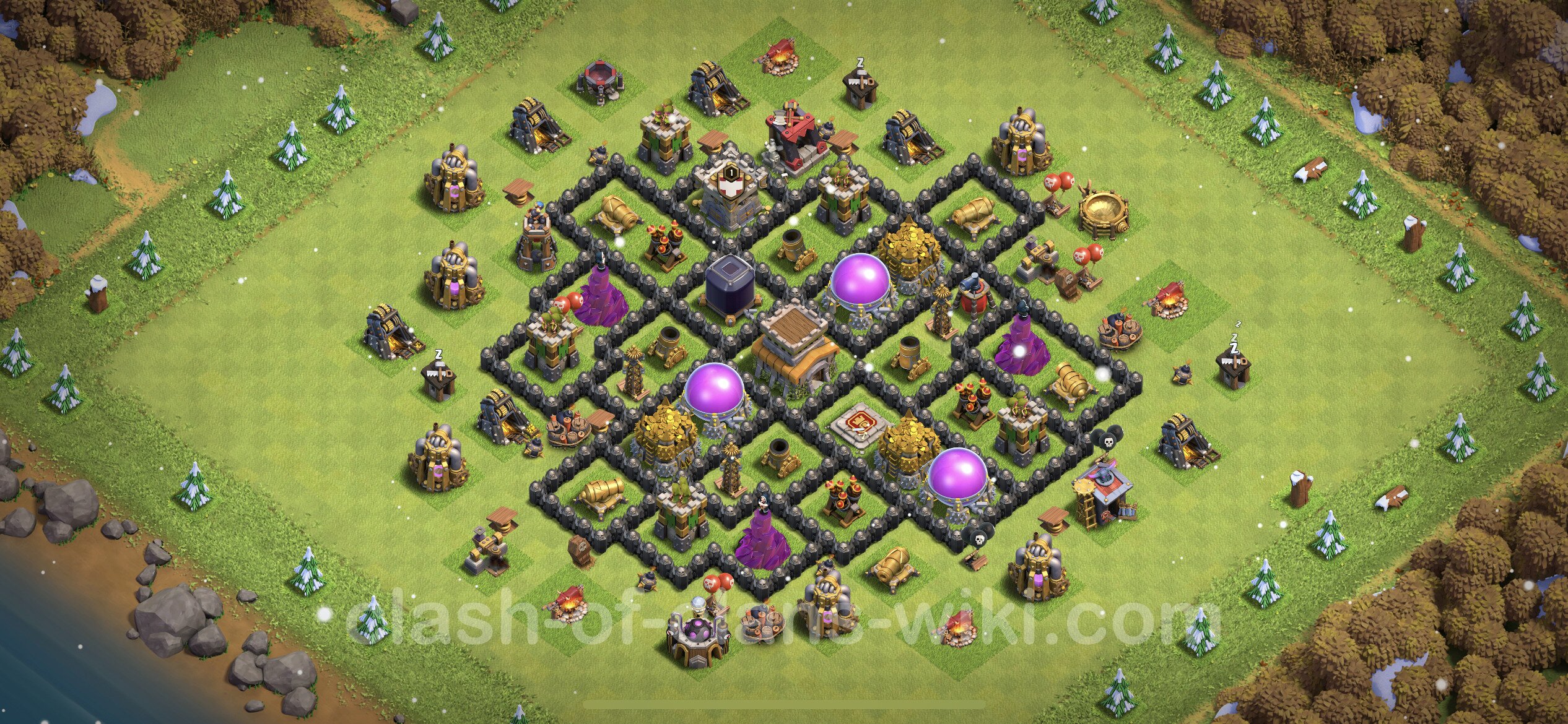 Clash Of Clans Base Town Hall 8 Farming Farming Base TH8 with Link - Clash of Clans - Town Hall Level 8 Base