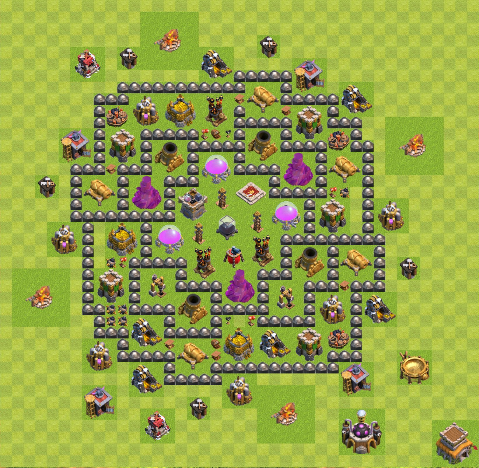 Farming Base TH8 - Clash of Clans - Town Hall Level 8 Base, #59