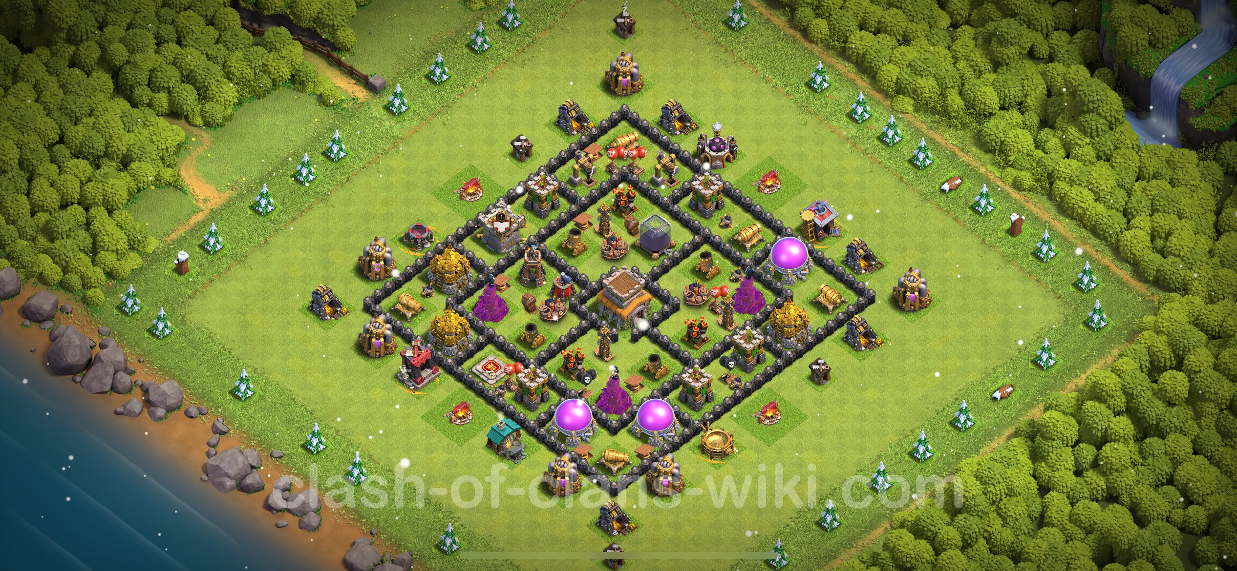 town hall 8 clash of clans farming