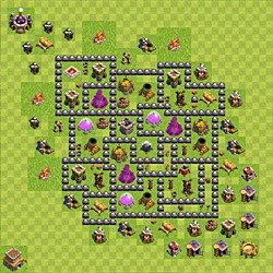 Diseño de aldea para Ayuntamiento nivel 8 para farming (#103)