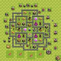 Base plan (layout), Town Hall Level 8 for farming (#104)