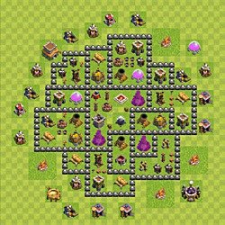 Base plan (layout), Town Hall Level 8 for farming (#122)