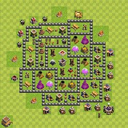 Base plan (layout), Town Hall Level 8 for farming (#130)