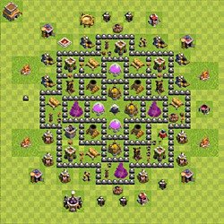 Base plan (layout), Town Hall Level 8 for farming (#131)