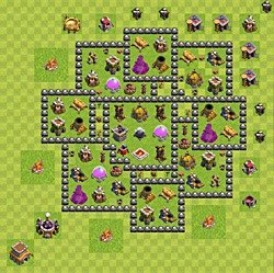 Base plan (layout), Town Hall Level 8 for farming (#132)