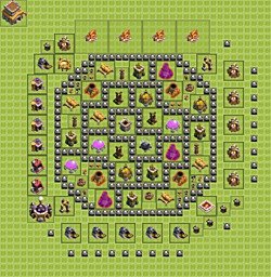 Base plan (layout), Town Hall Level 8 for farming (#28)