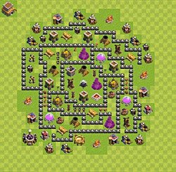 Base plan (layout), Town Hall Level 8 for farming (#29)