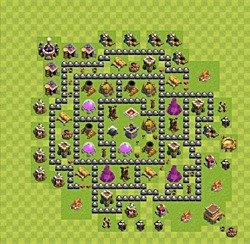 Base plan (layout), Town Hall Level 8 for farming (#30)