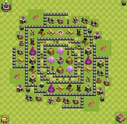Base plan (layout), Town Hall Level 8 for farming (#31)