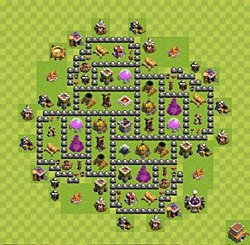 Base plan (layout), Town Hall Level 8 for farming (#33)