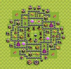 Base plan (layout), Town Hall Level 8 for farming (#34)