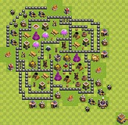 Base plan (layout), Town Hall Level 8 for farming (#37)