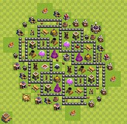 Base plan (layout), Town Hall Level 8 for farming (#38)