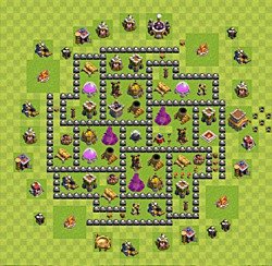Base plan (layout), Town Hall Level 8 for farming (#39)