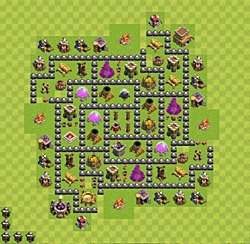 Base plan (layout), Town Hall Level 8 for farming (#40)