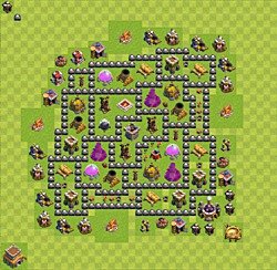 Base plan (layout), Town Hall Level 8 for farming (#43)