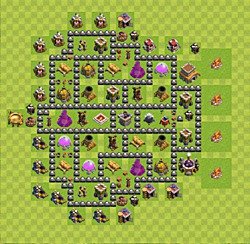 Base plan (layout), Town Hall Level 8 for farming (#50)