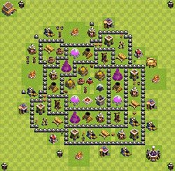 Base plan (layout), Town Hall Level 8 for farming (#52)