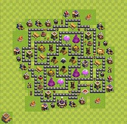 Base plan (layout), Town Hall Level 8 for farming (#54)