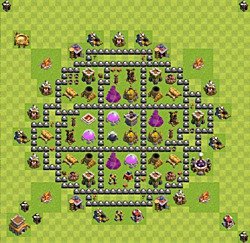 Base plan (layout), Town Hall Level 8 for farming (#58)