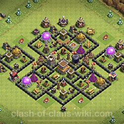 Base plan (layout), Town Hall Level 8 for farming (#595)