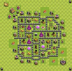 Base plan (layout), Town Hall Level 8 for farming (#60)