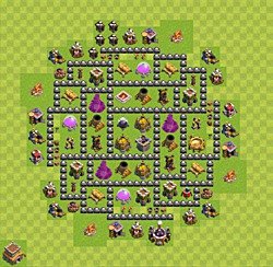 Base plan (layout), Town Hall Level 8 for farming (#68)