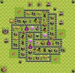 Base plan (layout), Town Hall Level 8 for farming (#69)