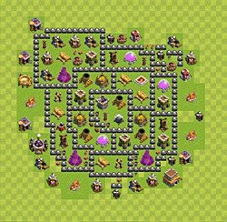 Base plan (layout), Town Hall Level 8 for farming (#71)
