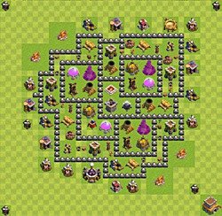 Base plan (layout), Town Hall Level 8 for farming (#73)