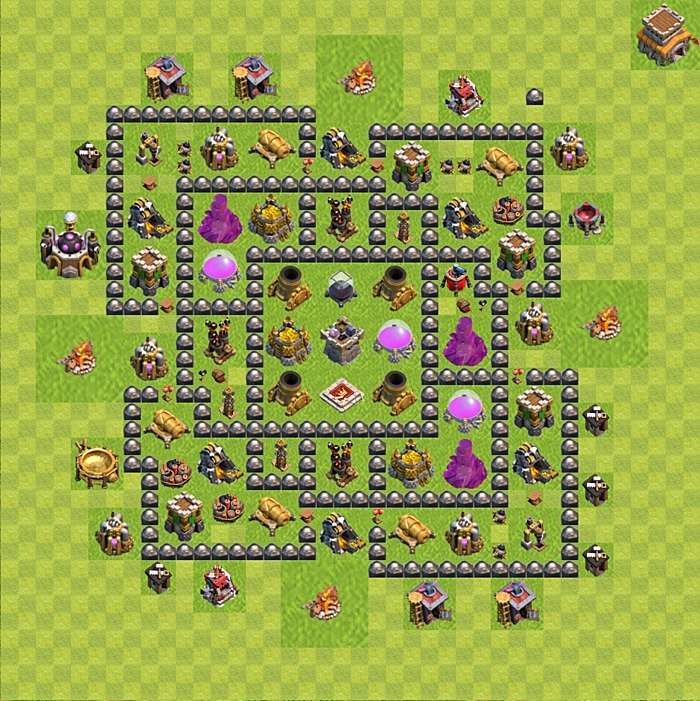 Diseño de aldea para farming Ayuntamiento 8 - COC TH8 Perfecta Distribucion, #126