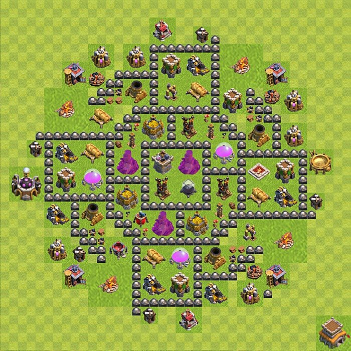 Municipio livello 8 Base - Miglior Disposizione villaggio per Farming COC TH8, #152