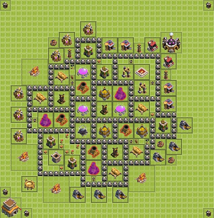 Base plan TH8 (design / layout) for Farming, #19