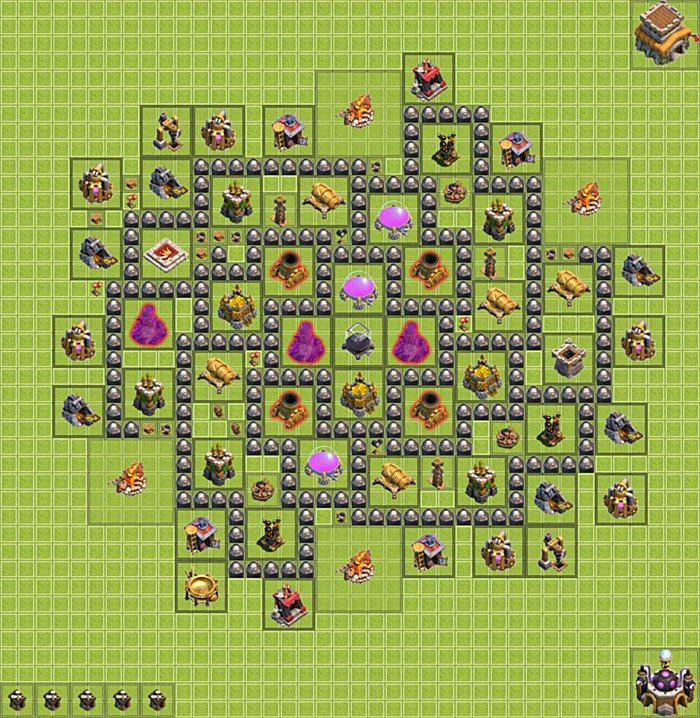 Base plan TH8 (design / layout) for Farming, #26