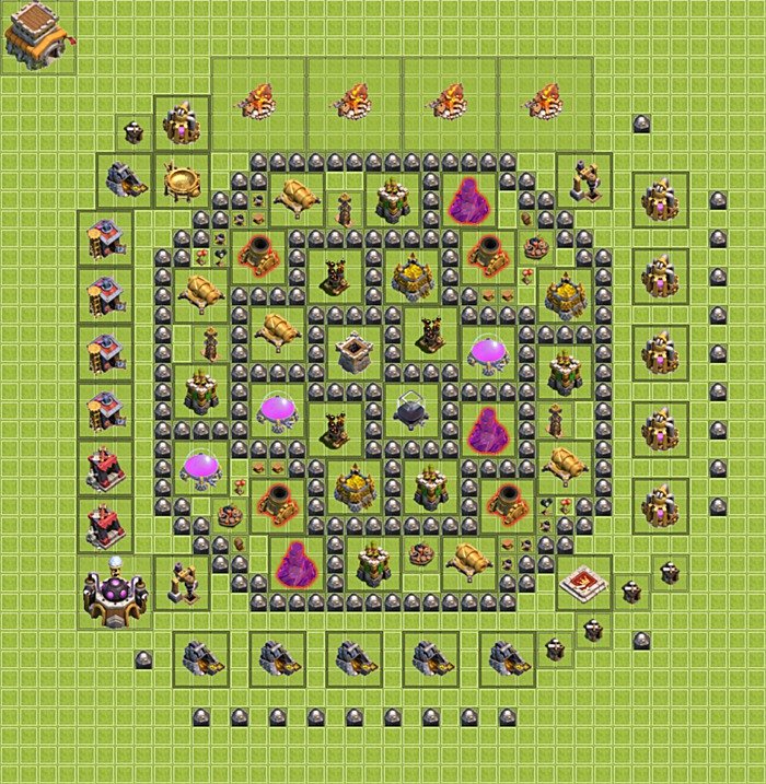 Base plan TH8 (design / layout) for Farming, #28