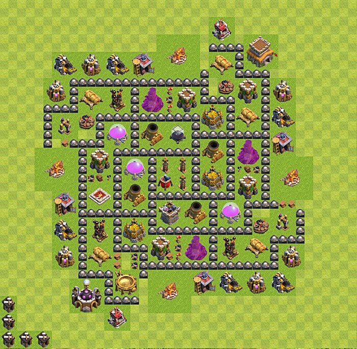 Base plan TH8 (design / layout) for Farming, #40