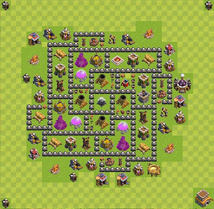 Base plan TH8 (design / layout) for Farming, #42