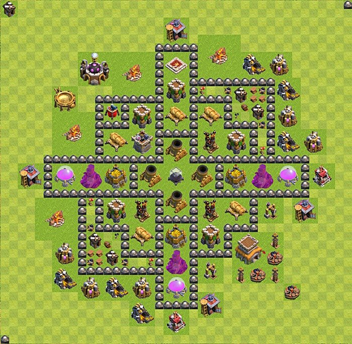 Base plan TH8 (design / layout) for Farming, #46