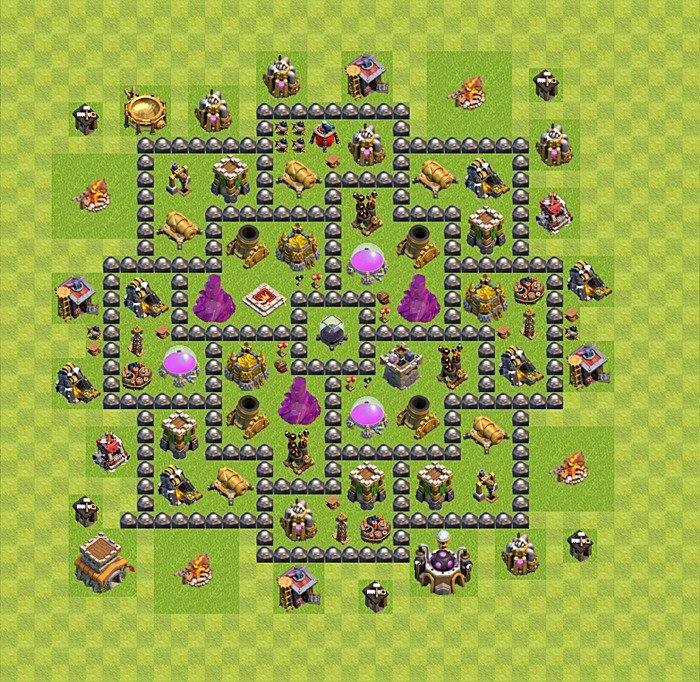 Base plan TH8 (design / layout) for Farming, #48