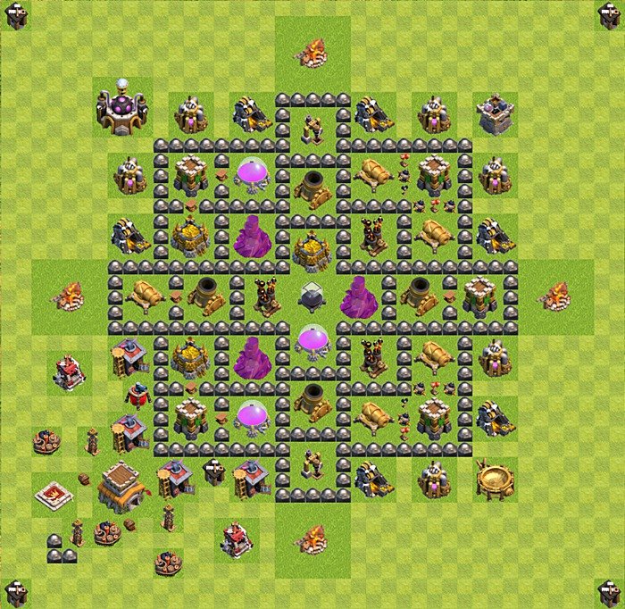 Base plan TH8 (design / layout) for Farming, #53