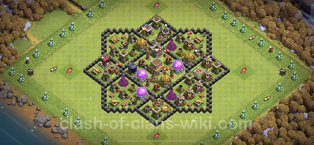 Base plan TH8 (design / layout) with Link, Hybrid for Farming 2023, #565